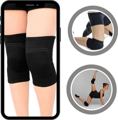 BALARKAA N-Knee guard-enhanced dance pad for training use(SLFK-419 Knee Support(Black)