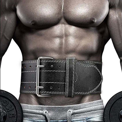 DreamPalace India Heavy Power Lifting Belt For Men & Women Weightlifting Competition Workout Belts Abdominal Belt(Black)