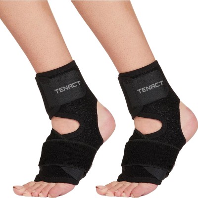 TENACT Ankle Support Belt for Men and Women Pain Relief, Sports Activities (pack of 2) Ankle Support(Black)