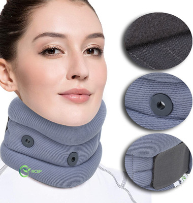 RCSP Soft cervical collar for neck pain neck support for pain relief men and women M Neck Support(Grey)