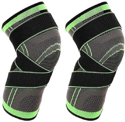 ShopiMoz Knee Support For Knee Pain With Knee Band Compression Knee Sleeves For Gym Knee Support(Green)