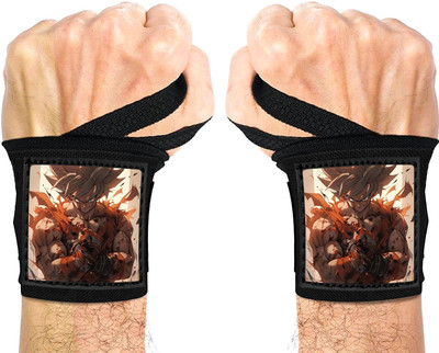 STEIGEN FITNESS Wrist Band for gym, Hand Grip Weight Lifting Straps, Wrist Support For joint Wrist Support(Black)
