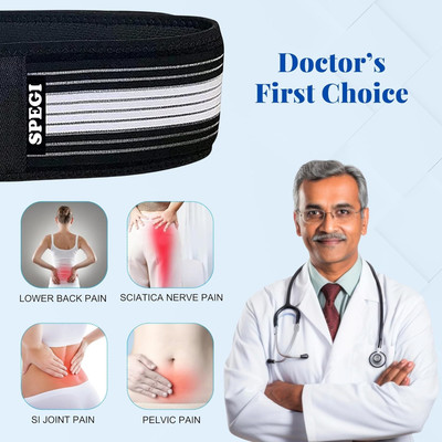 Spegi Si Joint Hip Support Belt for Men and Women Lower Back Brace for Pain Relief Back / Lumbar Support(Multicolor)