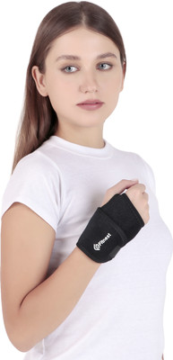FitNest Wrist Binder with Thumb for Stability, Injury Recovery & Daily Comfort Hand Support(Black)