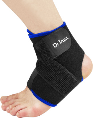 Dr Trust USA Adjustable Compression Bandage Ankle Binder Brace for Foot Pain Relief Ankle Support(Black)