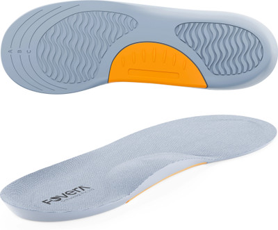 FOVERA Arch Support Gel Insole Pair - Best for Flat Feet (FEMALE) Insole(Grey)
