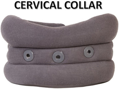 HouseOfCommon Adjustable Soft Cervical Collar for Extra Support & Relieves Pain in Neck (GREY) Neck Support(Grey)