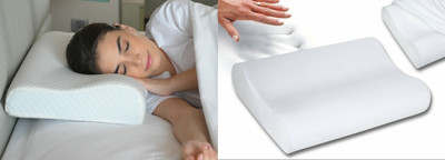 ANUSHKA ENTERPRISE Memory Foam Nature Sleeping Pillow Pack of 1(White)