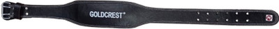GOLDCREST Genuine Leather Weight Lifting Belt Gym Back Support Back / Lumbar Support(Black)