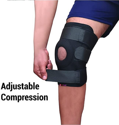 SISODIYA ENTERPRISE Knee Support Joint Protection Open Patela Hinge Knee Brace Knee Support (Black) Knee Support(Black)