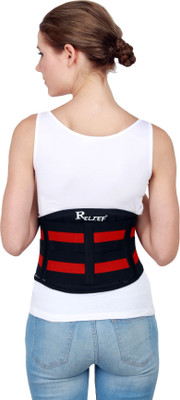 Relief LumboOne Ultra-Light LS Belt with Double Pull (L) (Ultra-Light Standard) Back / Lumbar Support(Black)