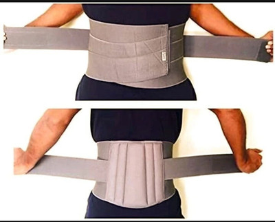 BALARKA LS-N-Lumbar sacral Waist belt for Back Spasms | Sciatica Pain , back pain-14 Back / Lumbar Support(Grey)