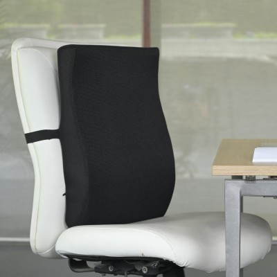 FOVERA Full Backrest Cushion for High-Back Chair Back / Lumbar Support(Black)
