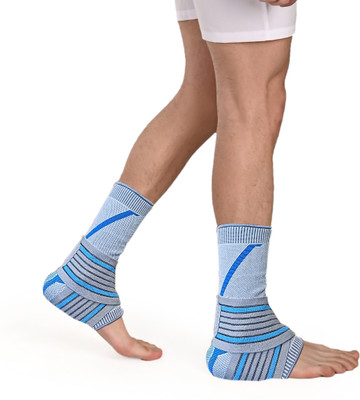 PEERBIO Ankle Binder ANB 01-XXL | Breathable & Durable Compression Wrap for Men & Women Ankle Support(Grey)