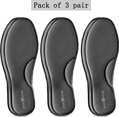 Kangarooz Memory Foam Shoe Insoles Comfortable Supports Heel & Absorbs Foot Sweat Insole(Grey)
