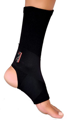 Wintex Ankle Compression Support | Ankle Brace | Ankle Binder for Sprain Ankle Support(Black)