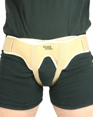 ZCAREPHARMA Inguinal Hernia Belt | Groin & Abdominal Support Truss for Men | Pain Relief Abdominal Belt(Beige)