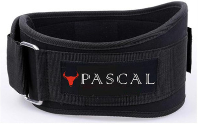 Pascal Weight lifting Gym Belt Back Support For Men and Women Weight Lifting Belt(Black)