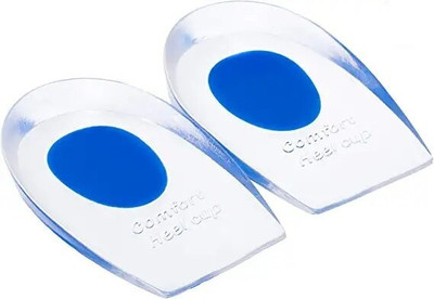 SUPERFINE COMFORT Gel Heel Cups-for Plantar Fasciitis, Sore Heel , Bone Spur & Achilles Pain Heel Support(Blue)
