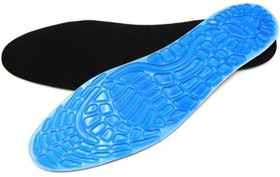 AlexVyan Gel Silicone Cushion Insole (upto 30.5 CM - adjustable-IND7 to IND10) Insole(Blue)