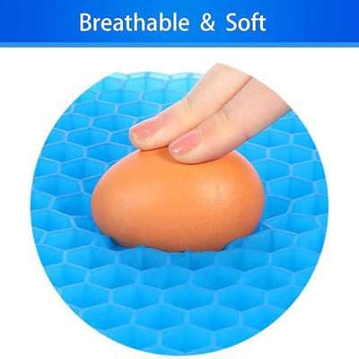DN BROTHERS Sciatica Pain Back Pain Cushion Chair Pad with Non-Slip Cover(Double Layer)D28 Back / Lumbar Support(Blue)
