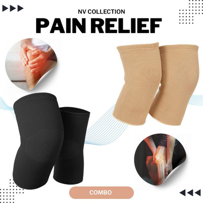 CTC CREATION Black&Brown Combo Pack Knee Cap for Ortho Pain Relief Knee Support