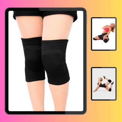 Balarkaaa NKS_Knee Protection Guard for Dance Training and PracticeCRY1374 Knee Support(Black)