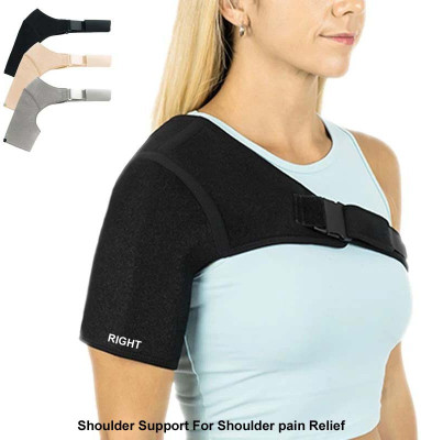 Witzion Shoulder support Shoulder Pain Relief for Shoulder Brace Immobilizer Belt -Right Shoulder Support(Black)