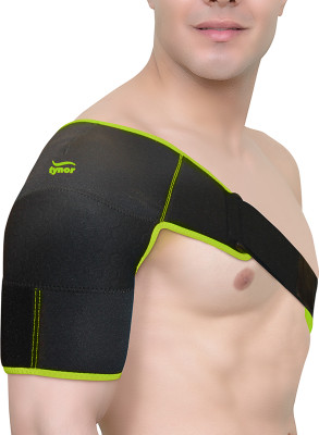 TYNOR Shoulder Support Double Lock (Neo), Black & Green, Universal, 1 Unit Shoulder Support