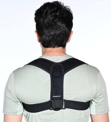 HOSPIKART Posture Corrector Belt for Men and Women (Half) Pack of 1 - Posture Corrector(Black)
