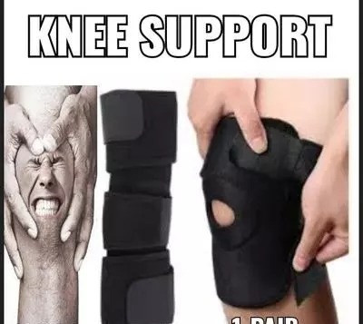 Mulkraj Ortho Knee Support(Men and Women) (Blackk)-103 Knee Support(Black)