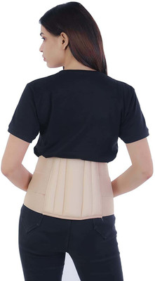 FIDO Lumbo Sacral Belt Waist & Back Support Belt Slip Disc Mild Support For Men/Women Back / Lumbar Support(Beige)