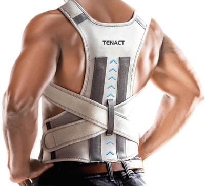 TENACT Premium Belt for Men & Women Pain Relief Posture Corrector(Grey)
