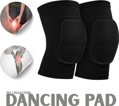 NV COLLECTION GlideGuard Knee Pads offering soft cushioning for elegant modern dance steps Knee Support(Black)