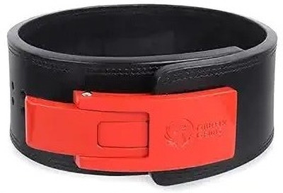 GRIFFIN GEARS Powerlifting Lever Red Buckle With Black Power 10MM Heavy Duty(Medium 32-40) Weight Lifting Belt(Black)