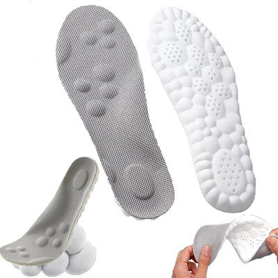KGBTREADS Memory Foam Foot Insoles Insole(Grey, White)