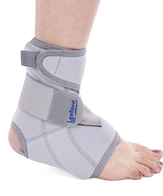 Leeford Ankle Binder With Splint, Adjustable Ankle Support Braces for Foot Pain Relief Ankle Support(Grey)