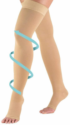 Jiyancreation Medical Compression Varicose Vein Stockings Leg & Thigh Lifters(Multicolor)