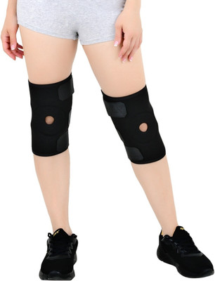 Anshi sport Knee Cap Support belt brace for Knee Pain Relief Open Patella Women andMen Knee Support(Black)