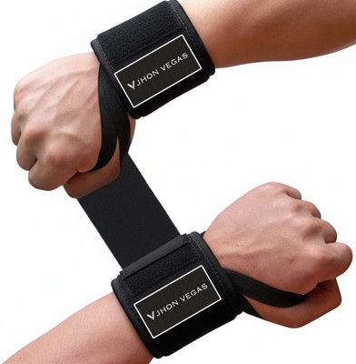 JHON VEGAS CORE FIT WRIST SUPPORTER PROFESSIONAL APPROVED BAND WRIST STRAP FOR GYM & FITNES Wrist Support(Black)