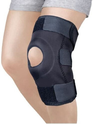EXCLIQ Functional Knee Support | Provides moderate support & stability to the Knee Knee Support(Black)