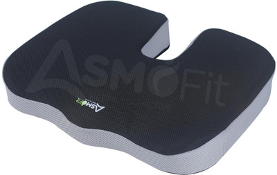 Asmofit Coccyx Non-Slip Orthopedic Memory Foam Cushion for Tailbone, Spinal & Lower Back Back / Lumbar Support