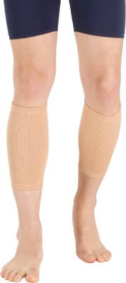 FLAMINGO Calf Support Compression Sleeves for Pain Relief, Torn Muscle for Unisex (XL) Knee Support(Beige)