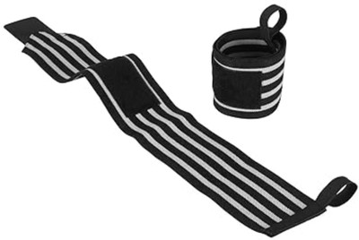 Donizard Wrist Support with Thumb Loop Strap Wrist Band for Weight Lifting Workout Wrist Support(Black)