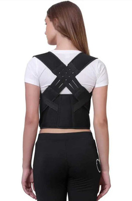 BRIJJ HELTH CARE Posture Corrector Belt for Men & Women Back support Free Size Posture Corrector(Black)