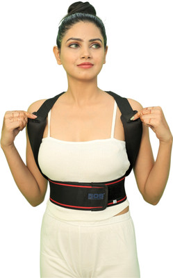 HCG Healthcure generation Clavicle Support, Adjustable Back Straight and Providing Back / Lumbar Support(Black)