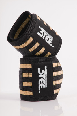 3tee Heavyweight Lifting Wrist Band Wrist Support(Beige)