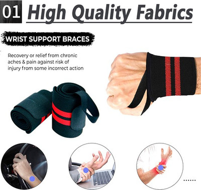 BQH Adjustable Sports Wrist Wraps Support Band Abdominal Belt