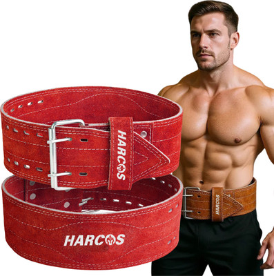 HARCOS Real Leather Power Lifting back Pain support & Squatting Fitness Weight no Tear Weight Lifting Belt