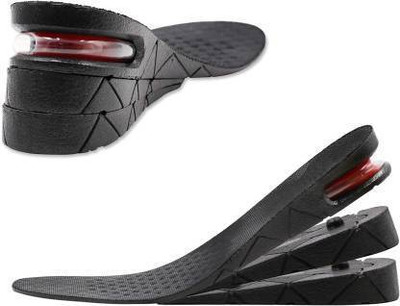JAMBOREE Height Increase Shoe 3-Layer 2.75 inch /7cm Make You Taller Men and Women Insole(Black)